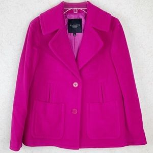 NWOT Talbots hot pink wool jacket